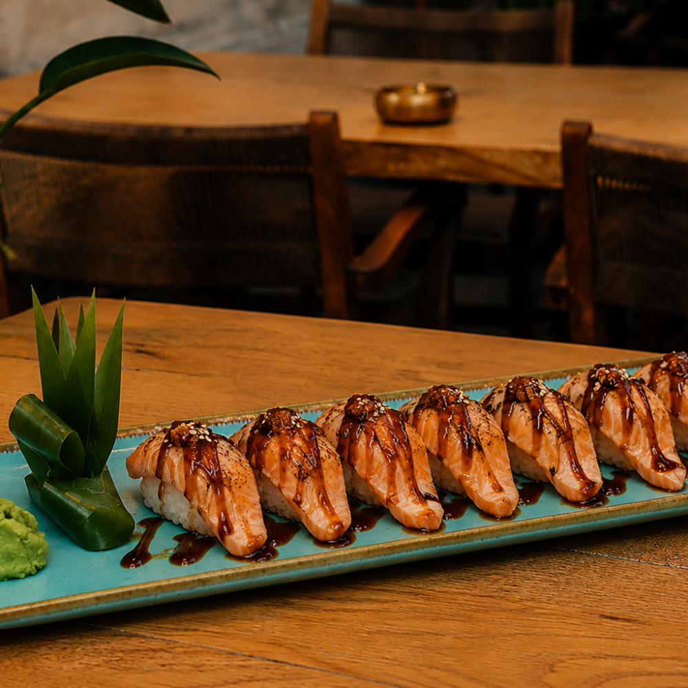 Nigiri salmon grilled 1 pcs