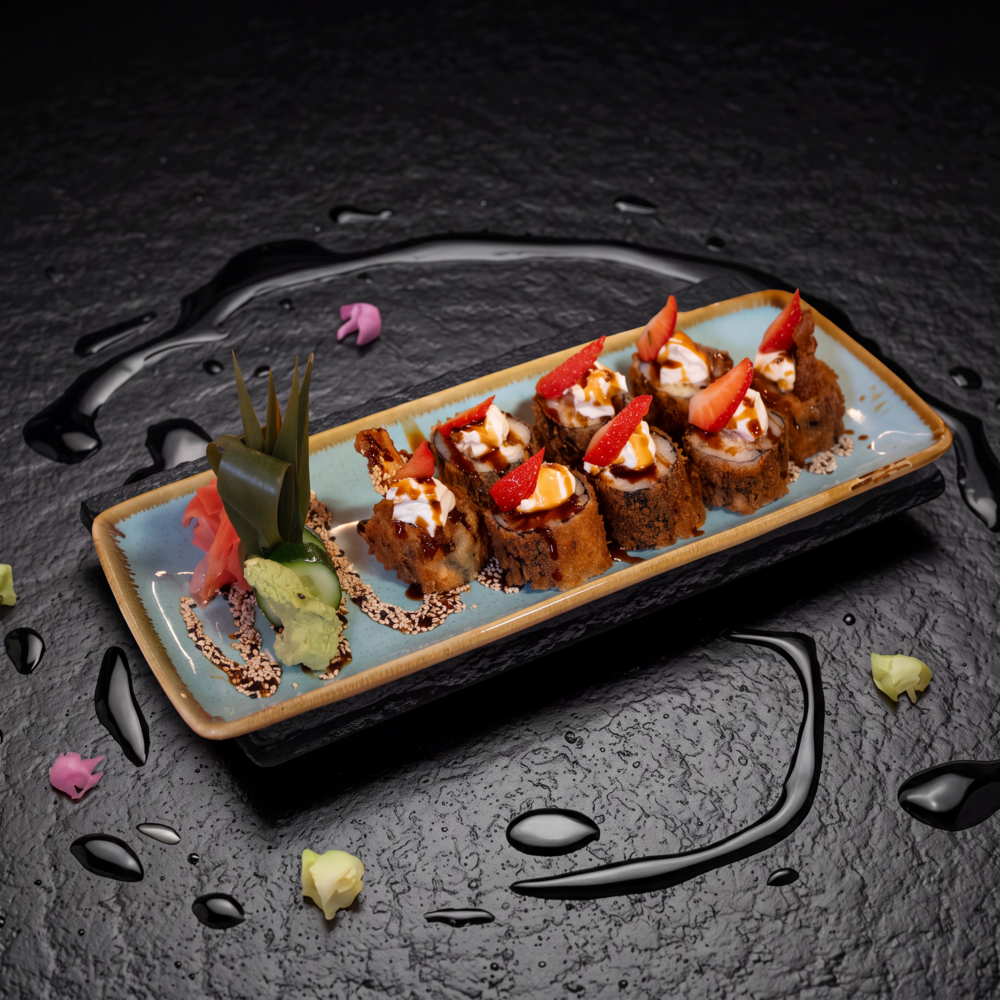 PHILADELPHIA SALMON HOSOMAKI FRITO (8PCS)